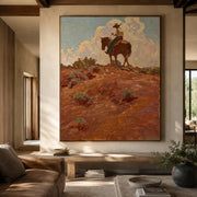 Vintage Americana Art | Desert Wanderer