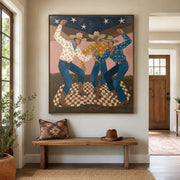 Vintage Americana Art | Cowboy Trio
