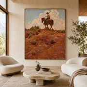 Vintage Americana Art | Desert Wanderer