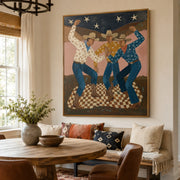 Vintage Americana Art | Cowboy Trio
