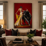 POP Art | Lady & Fighting Bull