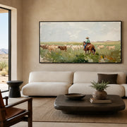 Vintage Americana Art | Grassland Herding