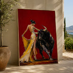 POP Art | Lady & Fighting Bull