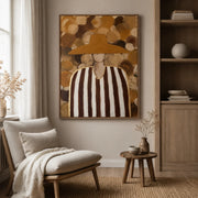 Vintage Americana Art | Swirl Hat Portrait
