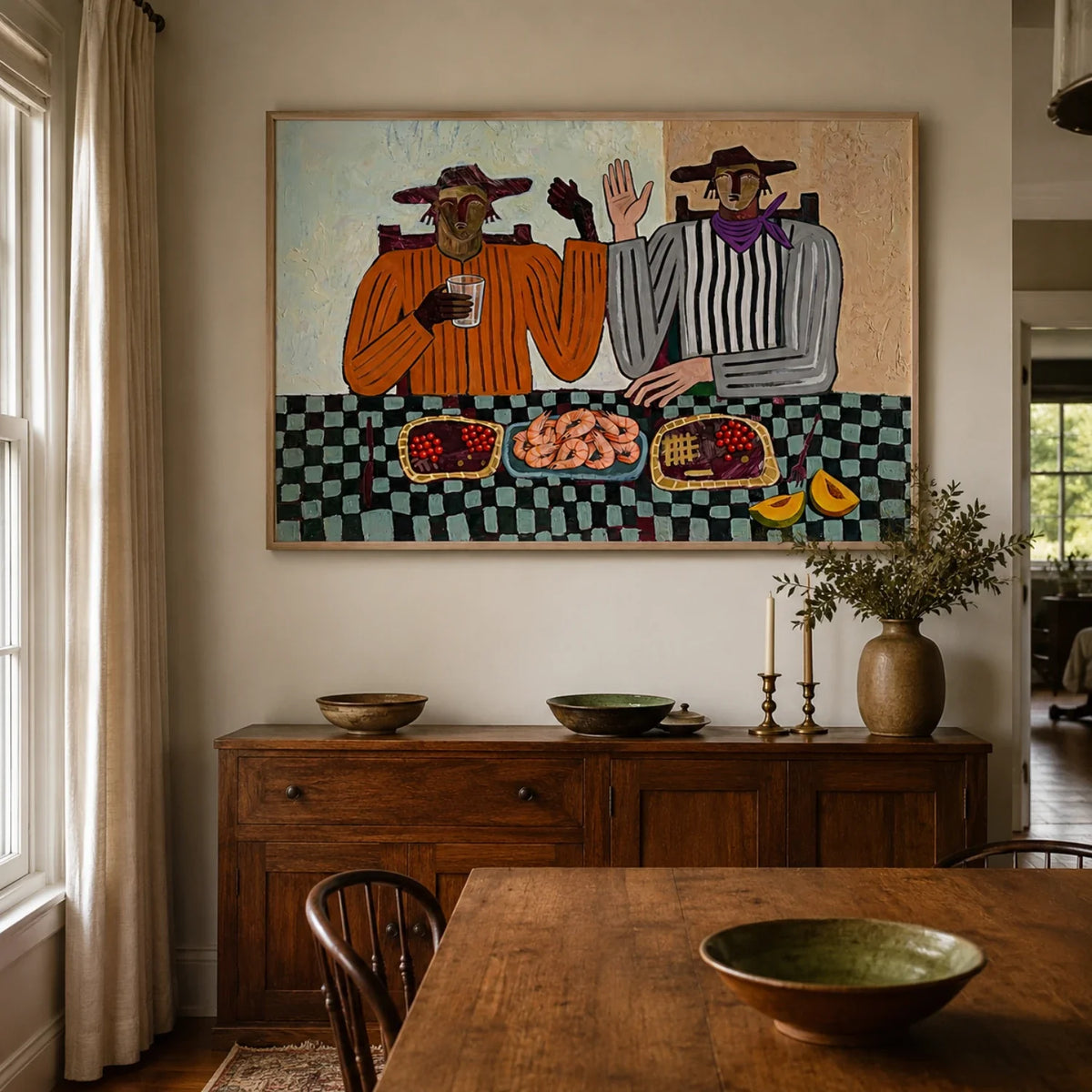 Vintage Americana Art | Harvest Table