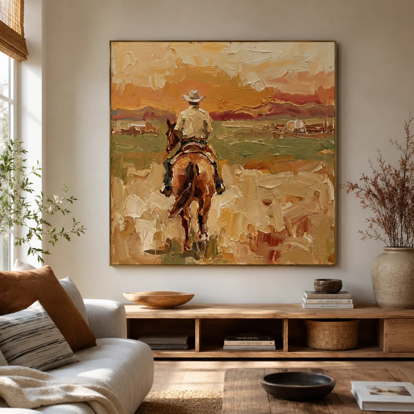 Vintage Americana Art | Ember Road to Silence