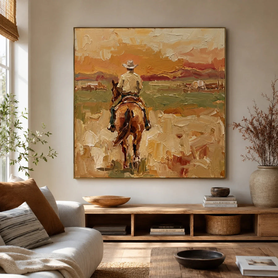 Vintage Americana Art | Ember Road to Silence