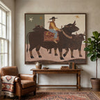 Vintage Americana Art | Star Herder
