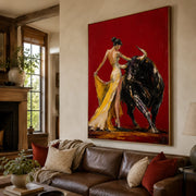 POP Art | Lady & Fighting Bull