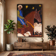 Vintage Americana Art | Night Rider