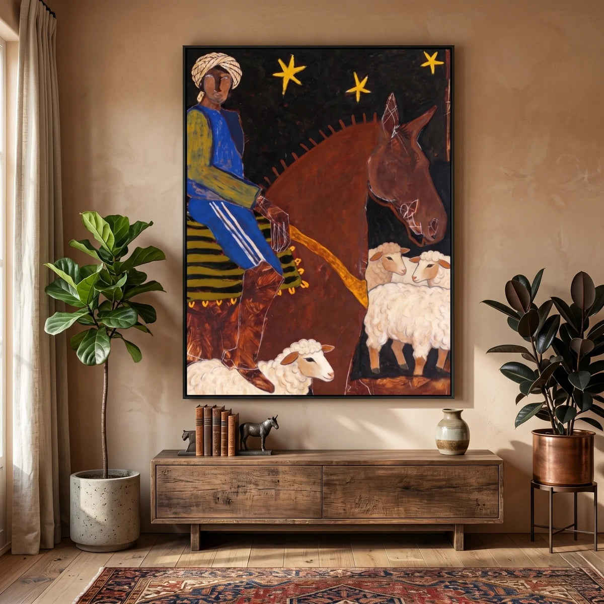 Vintage Americana Art | Night Rider