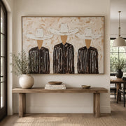 Vintage Americana Art |Trinity in Linen