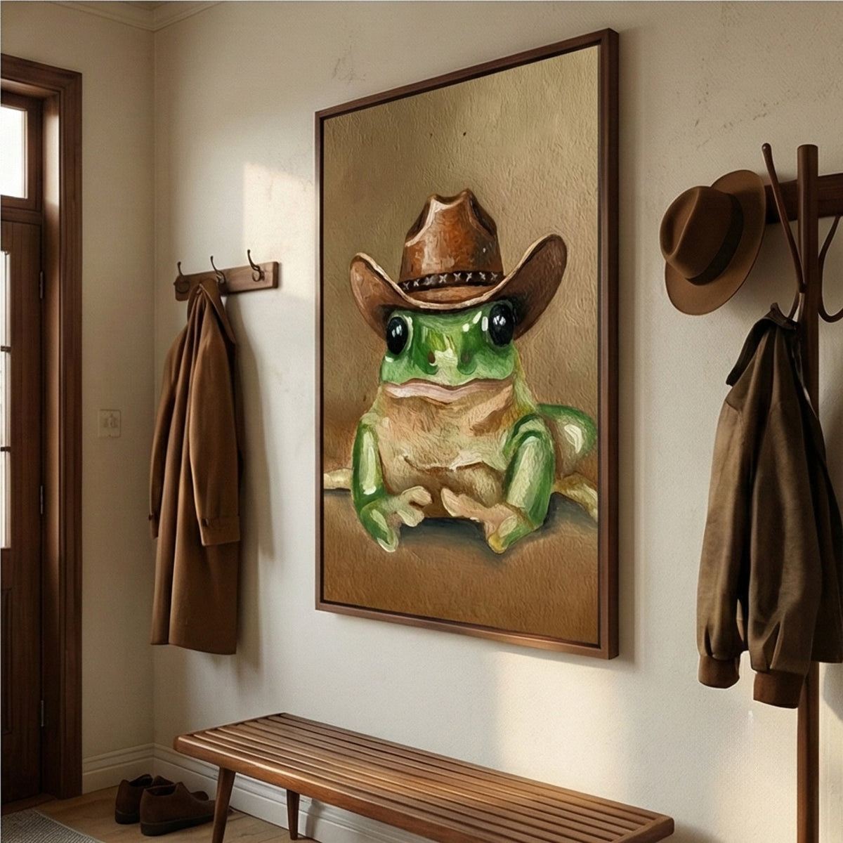 Surreal Art | Green Cowboy Frog