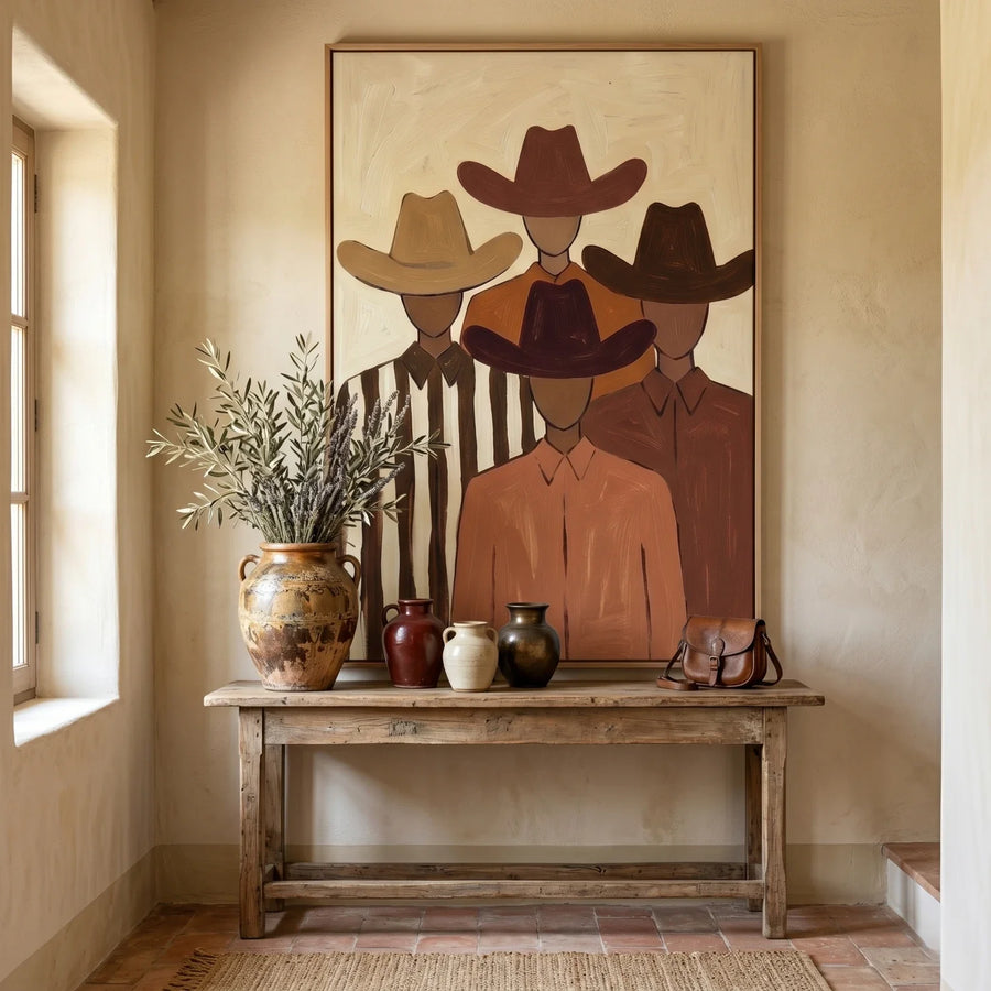 Vintage Americana Art | Quiet Brotherhood