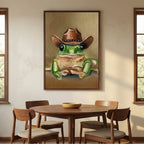 Surreal Art | Green Cowboy Frog