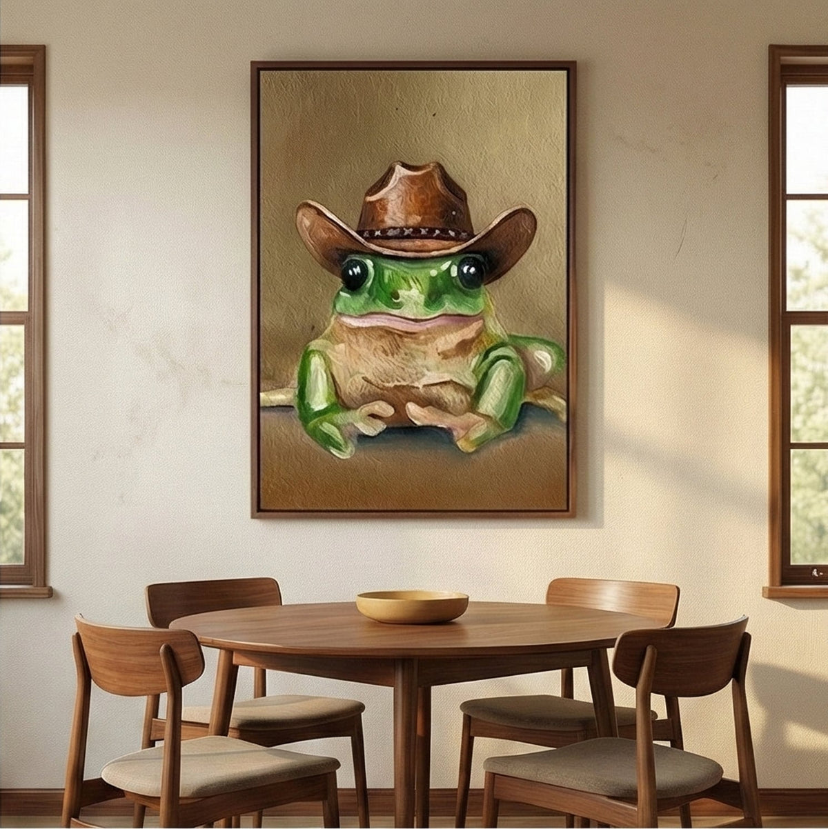 Surreal Art | Green Cowboy Frog