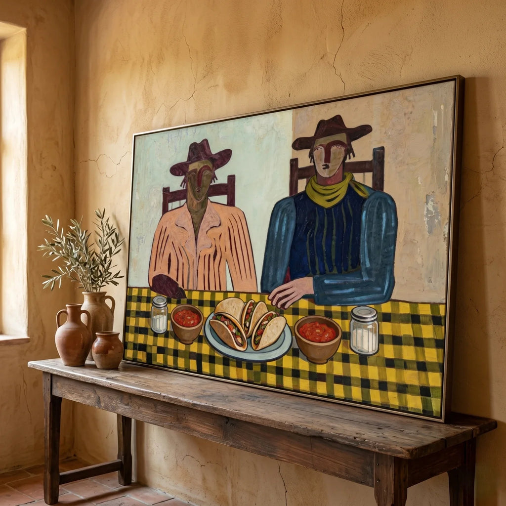 Vintage Americana Art | Taco Supper