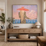 Vintage Americana Art | Blush Sea Gaze