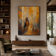 Vintage Americana Art | Through the Golden Birch Silence