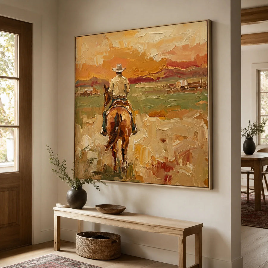 Vintage Americana Art | Ember Road to Silence