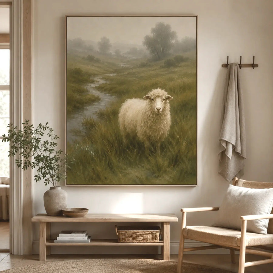 Vintage Americana Art | Valley Wool Ewe