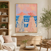 Vintage Americana Art | Sunset Terrace Toast