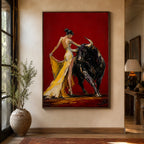 POP Art | Lady & Fighting Bull