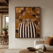Vintage Americana Art | Swirl Hat Portrait