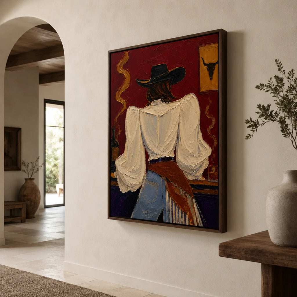 POP Art | Saloon Cowgirl’s Back View