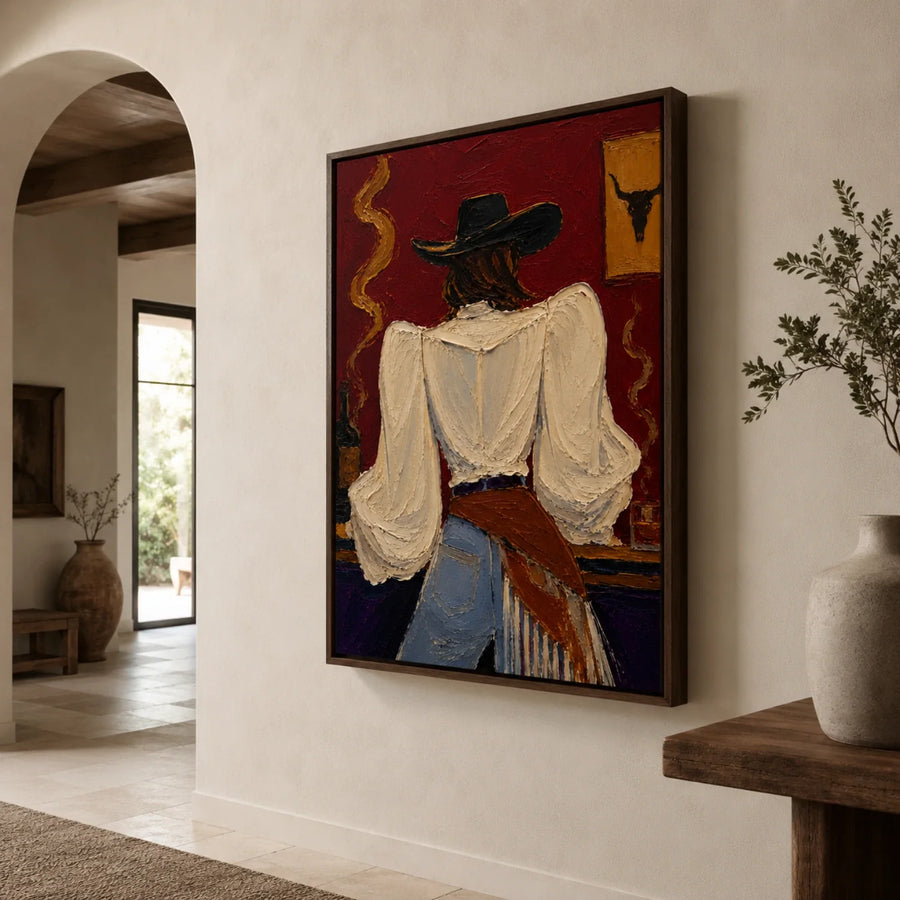 POP Art | Saloon Cowgirl’s Back View