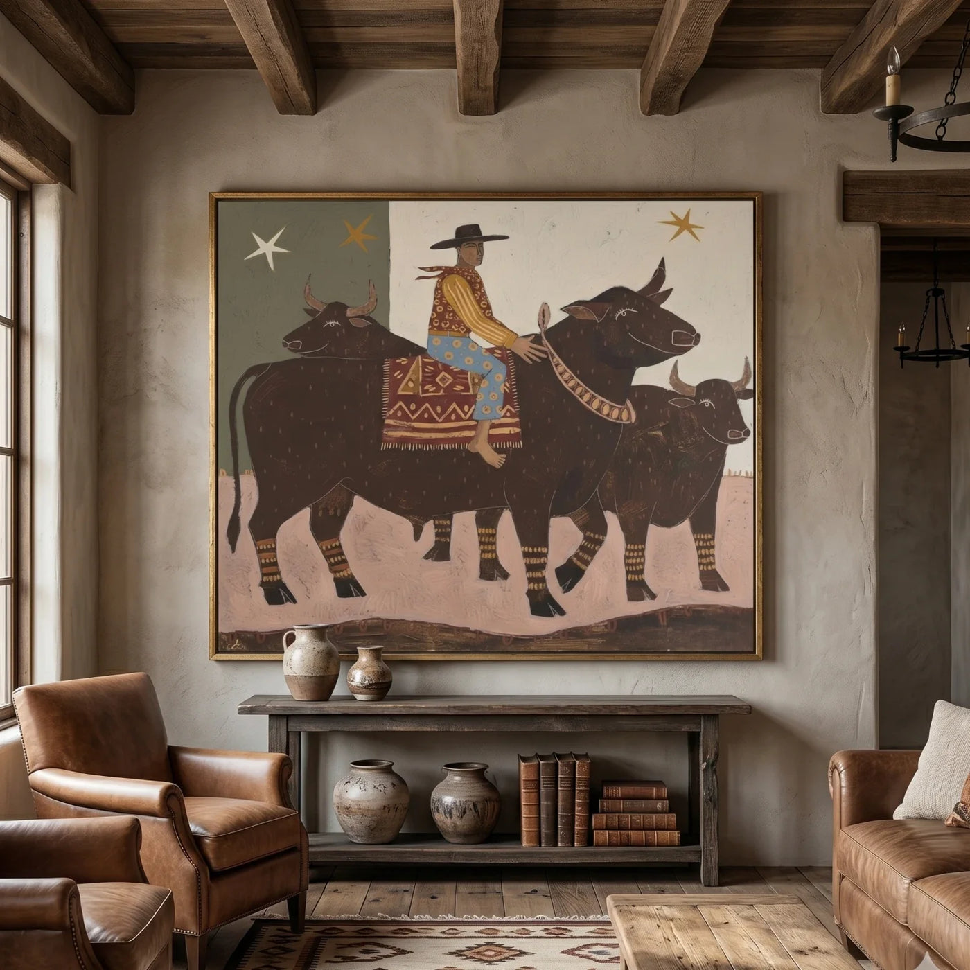 Vintage Americana Art | Star Herder