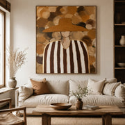 Vintage Americana Art | Swirl Hat Portrait