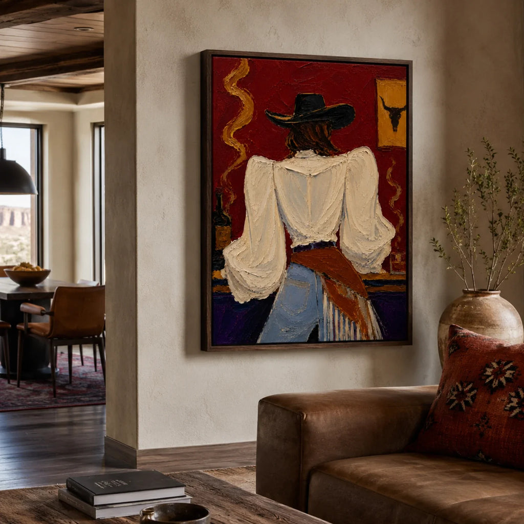 POP Art | Saloon Cowgirl’s Back View