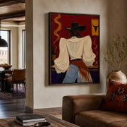 POP Art | Saloon Cowgirl’s Back View