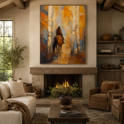 Vintage Americana Art | Through the Golden Birch Silence