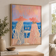 Vintage Americana Art | Sunset Terrace Toast