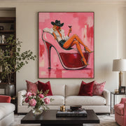 POP Art | Heel Lounge Cowgirl
