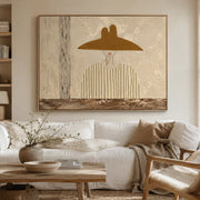 Vintage Americana Art | Straw Hat Serenity