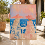 Vintage Americana Art | Sunset Terrace Toast