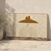 Vintage Americana Art | Straw Hat Serenity