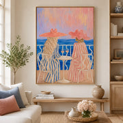 Vintage Americana Art | Sunset Terrace Toast