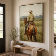 Vintage Americana Art | The Silence Beyond the Saddle