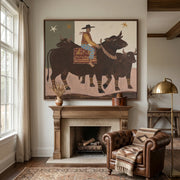 Vintage Americana Art | Star Herder
