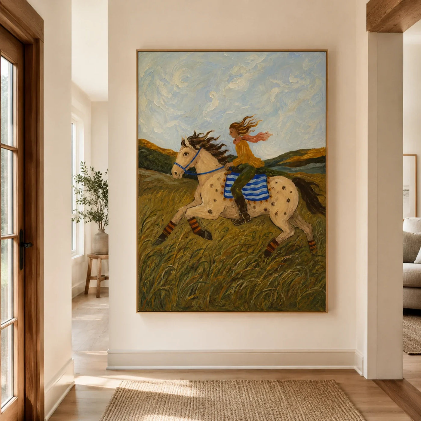 Vintage Americana Art | Where the Wind Learns Her Name