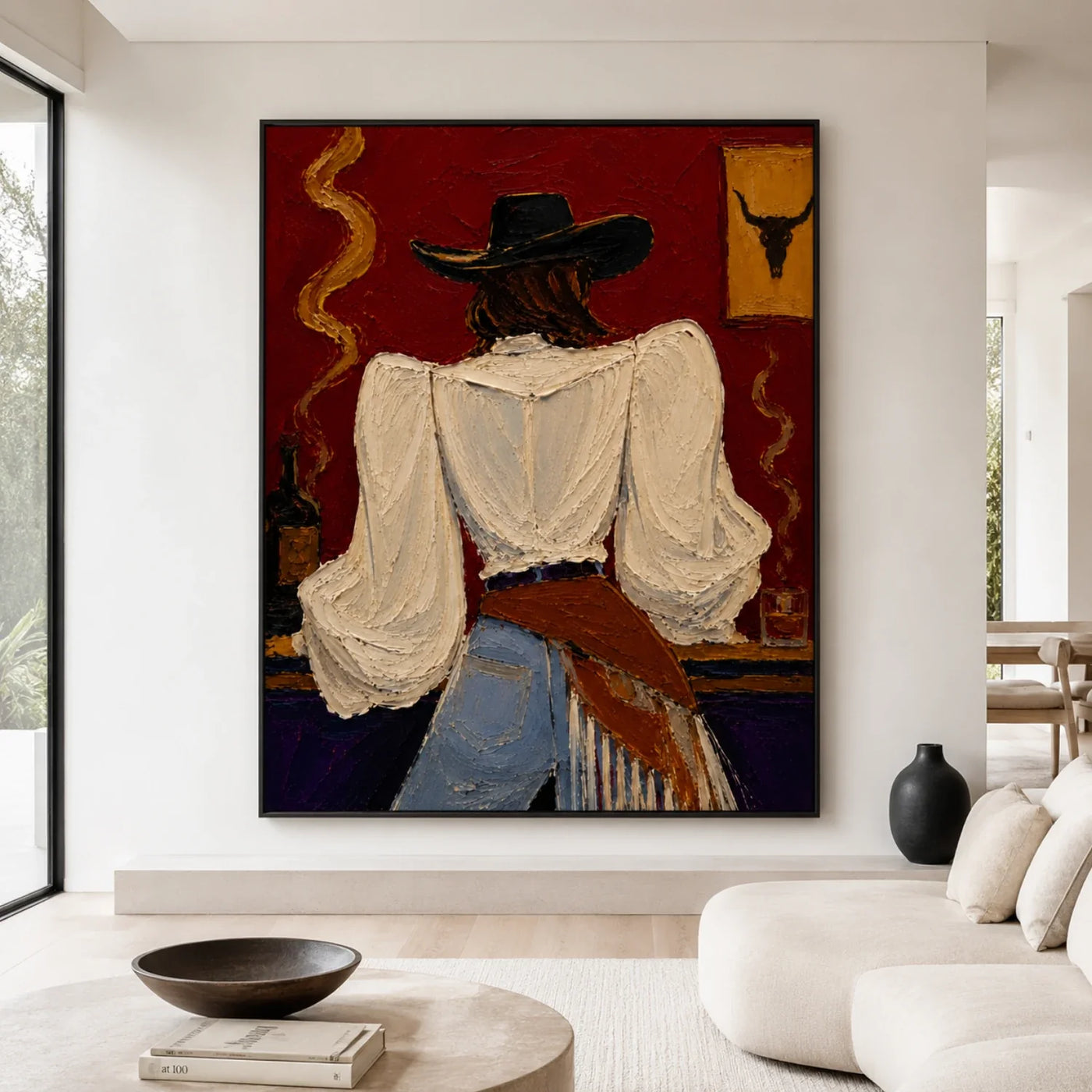 POP Art | Saloon Cowgirl’s Back View