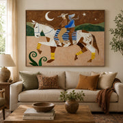 Vintage Americana Art | Moonlit Passage