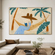 Vintage Americana Art | Palm Breeze Page Time
