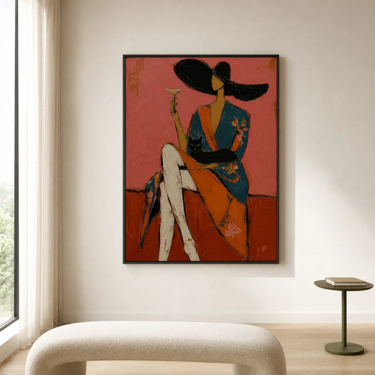 POP Art | Cocktail And Feline Confidante