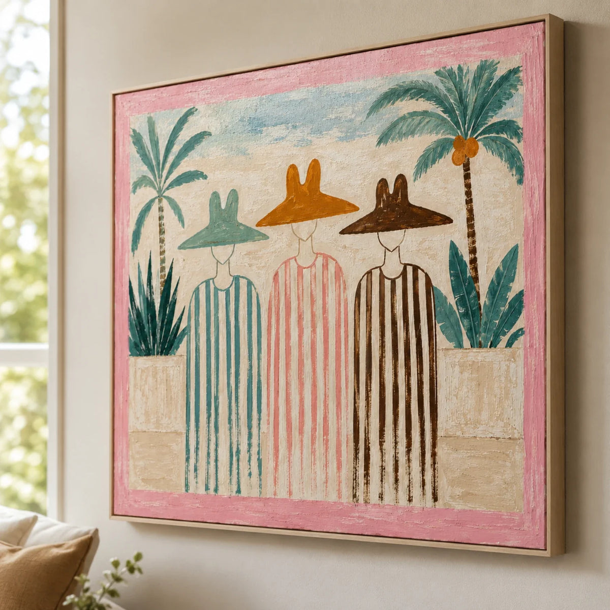 Vintage Americana Art | Beneath the Palms