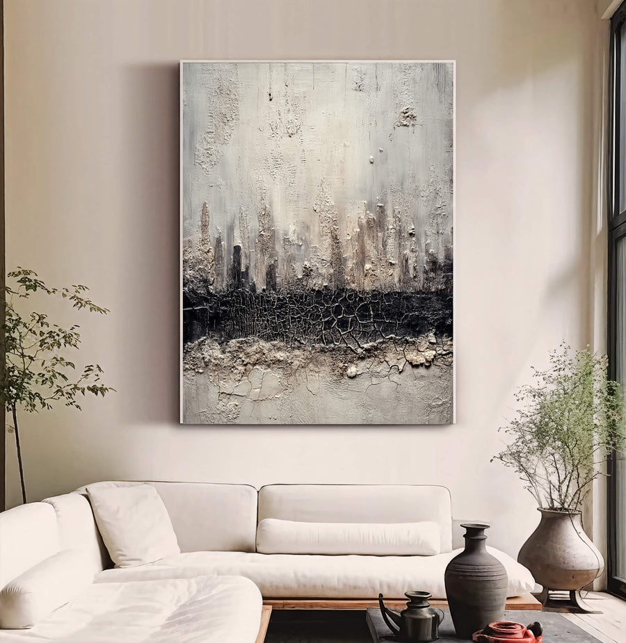 Wabi-Sabi Art | Raw Darkened Strata